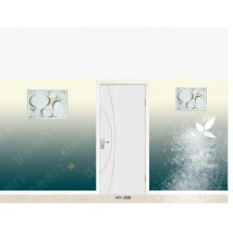 北欧风情室内门卧室门实木复合套装门白色烤漆混油HY-008